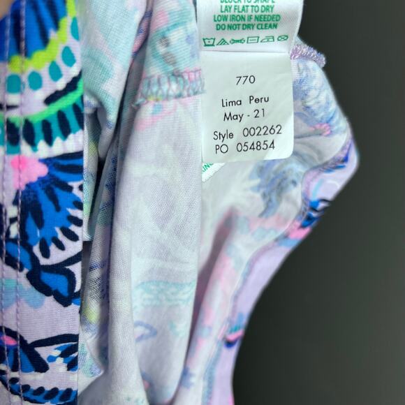 Lilly Pulitzer Kristen Swing Dress Lilac Freesia Purple Sleeveless Mini sz Small - Picture 10 of 10